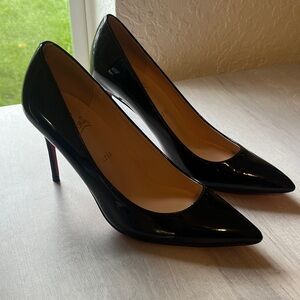 Black High Stiletto Heels red bottom